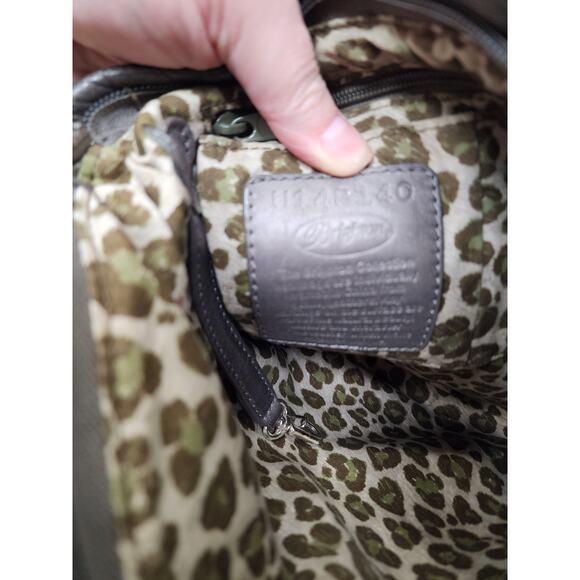 Brighton 2 tone Black & Bronze Crossbody Purse Tassel - Picture 11 of 11